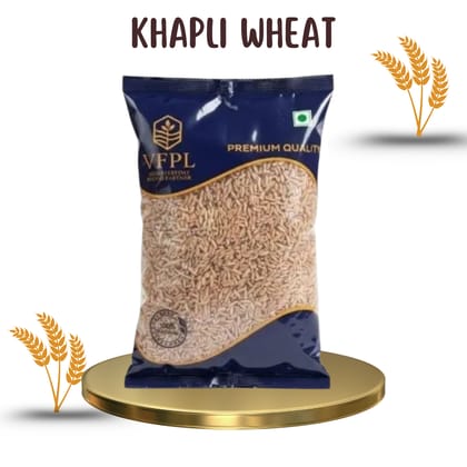 VFPL | Premium Khapli (1 kg) (Wheat (Emmer Wheat) – Ancient Whole Grain, High Fiber & Low Gluten – Ideal for Chapati, Bread & Healthy Cooking 