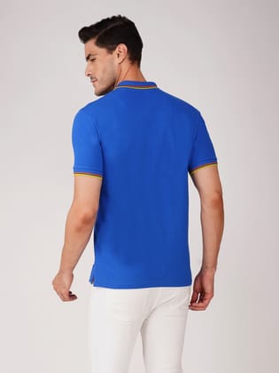 Men’s Tipping Polo T-shirt Royal Blue