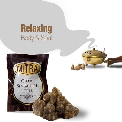 Mitra Globe Singapore Loban/Benzoin (Sambrani) Set of 6 Packets Each 50 GMS (300 GMS)