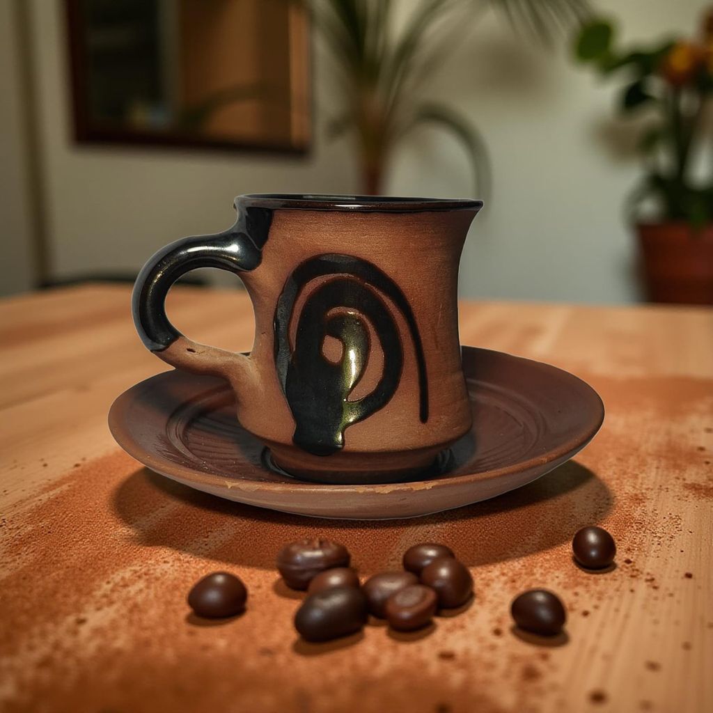 Terracotta Clay Cup Set Cup Plate Set Terracotta