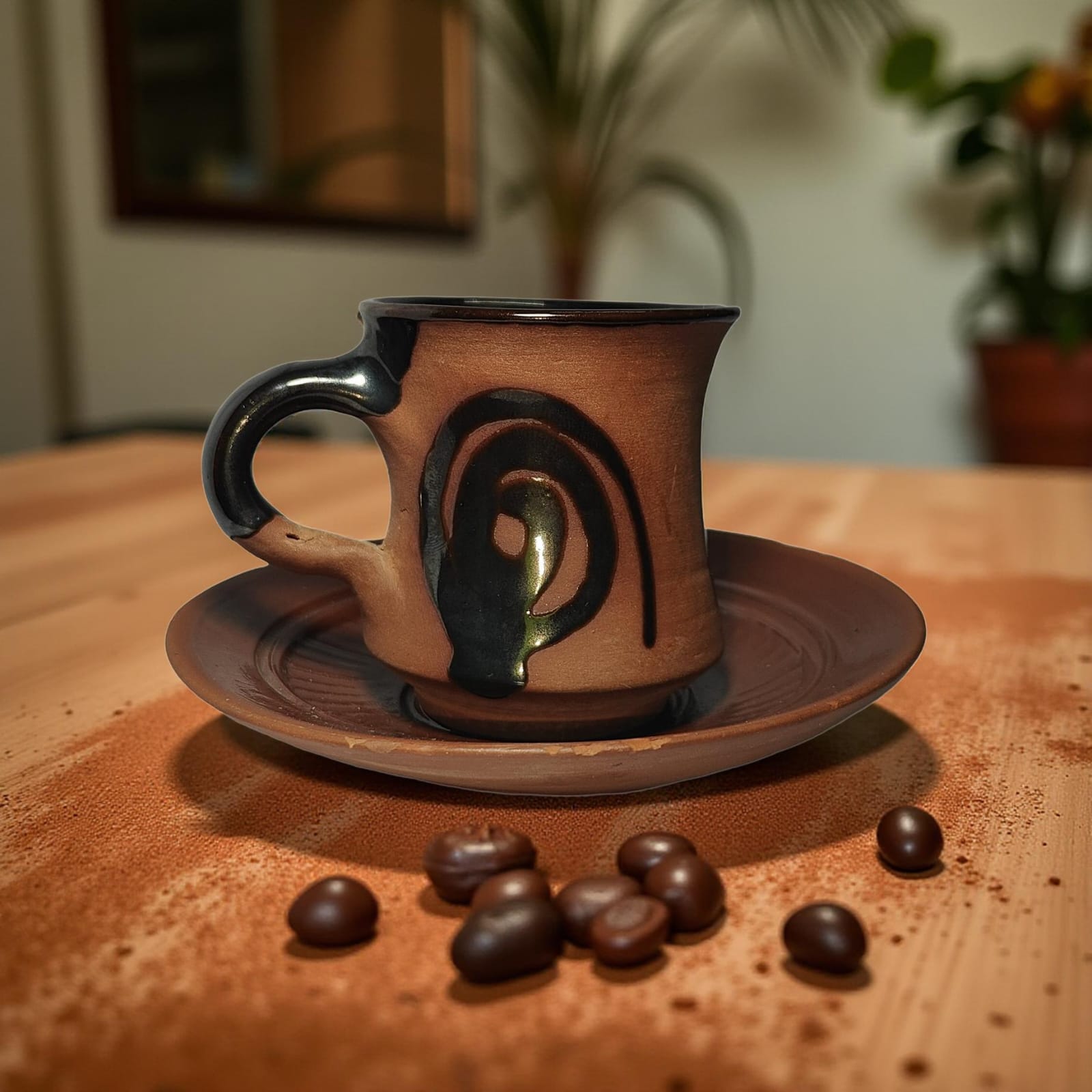 Terracotta Clay Cup Set Cup Plate Set Terracotta