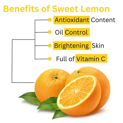 LEvee 100% Pure Sweet Lemon Face Pack Powder for Skin Brightening & Tan Removal | Natural Vitamin C | Glow Mask for Dark Spots & Acne Scars | No Preservatives, Organic & Chemical Free Skin Care | For men and women | 200gm