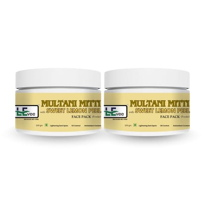 LEvee 100% Pure Sweet Lemon Face Pack Powder for Skin Brightening & Tan Removal | Natural Vitamin C | Glow Mask for Dark Spots & Acne Scars | No Preservatives, Organic & Chemical Free Skin Care | For men and women | 200gm
