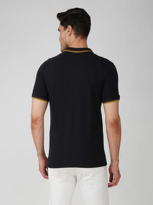 Men’s Tipping Polo T-shirt Black
