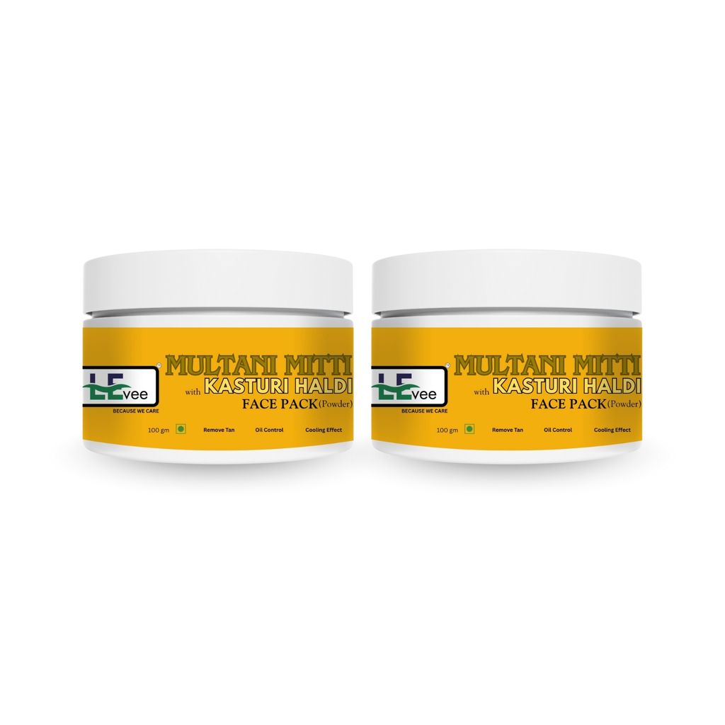LEvee 100% Natural Kasturi Haldi Powder | Pure Wild Turmeric for Face & Skin Brightening | Non-Staining Acne & Pimple Control Mask | No Preservatives, No Chemicals | Glowing Skin & Tan Removal | For All Skin Types | 200gm