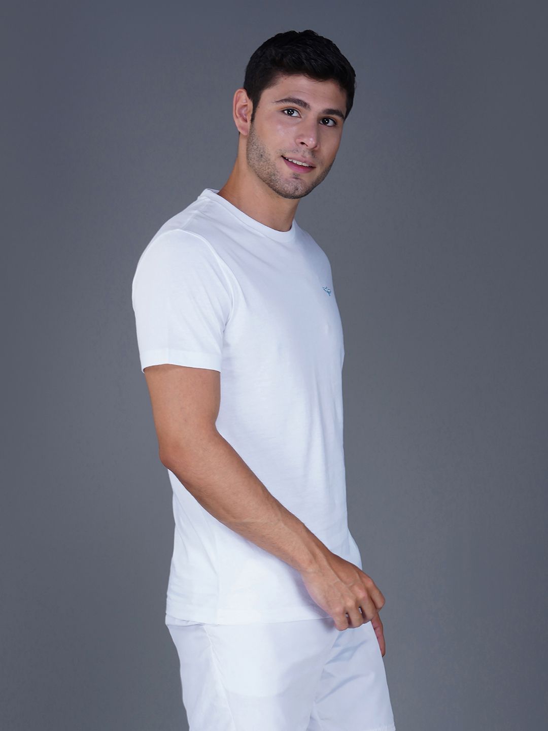 Men's Casual Cotton Jersey Tee White 