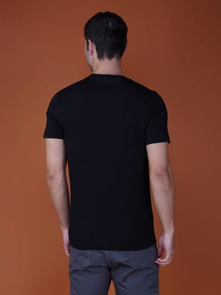 Men's Casual Cotton Jersey Tee Black 