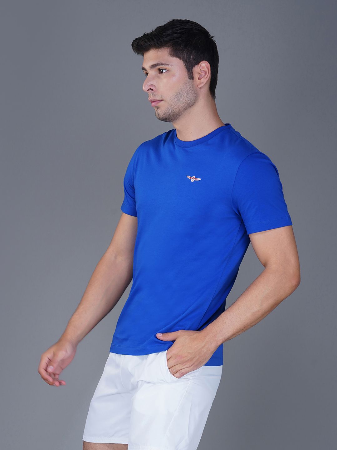 Men's Casual Cotton Jersey Tee Royal Blue