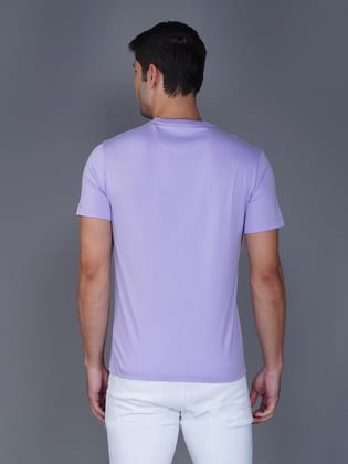 Men's Casual Cotton Jersey Tee Lavender