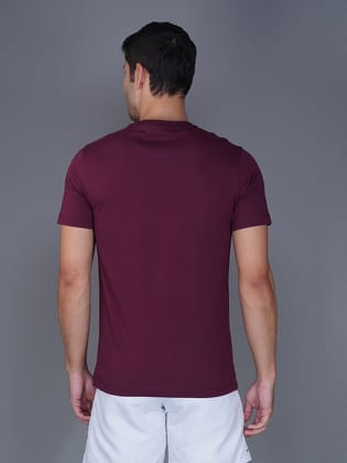 Men's Casual Cotton Jersey Tee Maroon Men's Casual Cotton Jersey Tee Maroon