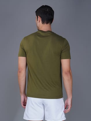 Men's Casual Cotton Jersey Tee Olive