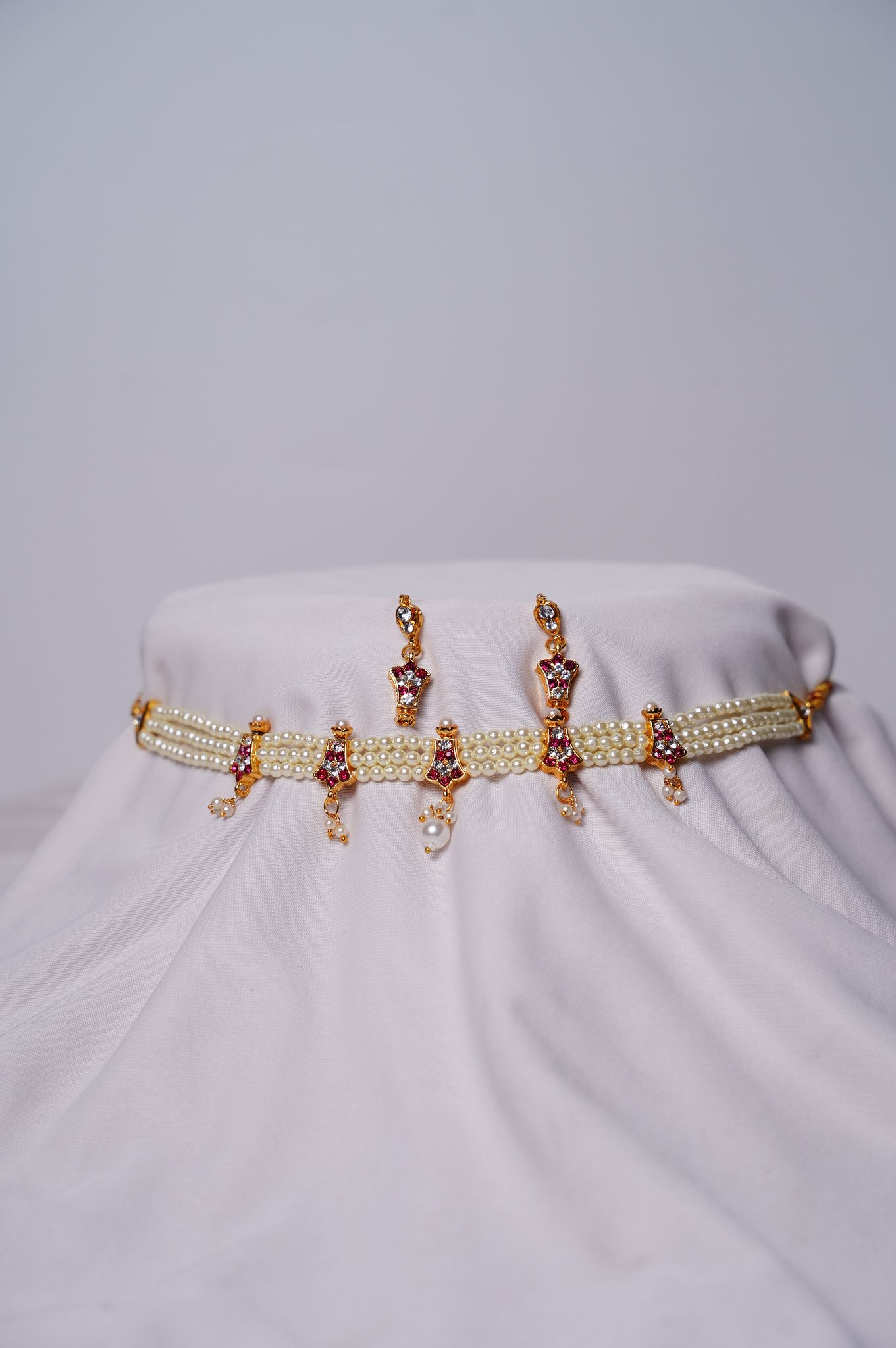 Traditional Chinchpeti Pearl Necklace