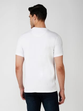 Men’s Branded Lightweight Cotton Jersey T-Shirt White