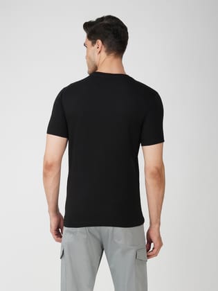 Men’s Branded Lightweight Cotton Jersey T-Shirt Black