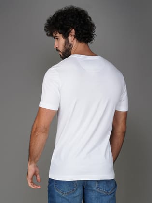 Men’s Branded Pure Cotton Tee White