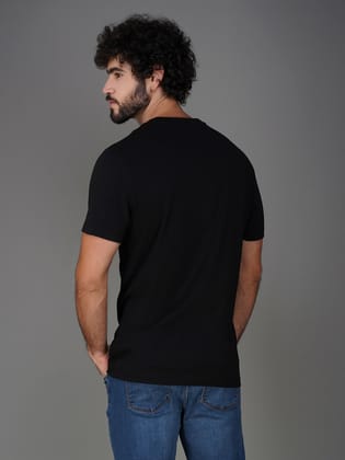 Men’s Branded Pure Cotton Tee Black