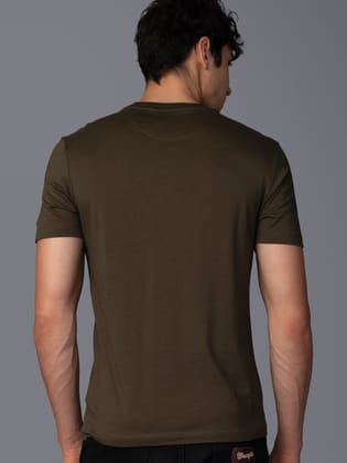 Men’s Branded 100% Cotton Jersey T-Shirt Dark Green