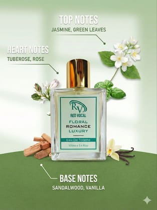 Red Vocal Floral Romance Luxury Premium Perfume Eau De Toilette – Women’s 100ml Elegant & Long-Lasting Set of 2 Fragrance