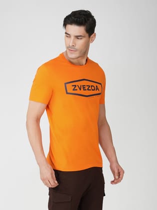 Men’s Premium Branded Pure Cotton Tee Orange