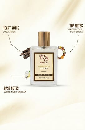 Red Vocal White Oud Luxury Premium Perfume Eau De Toilette – Unisex 100ml Bold & Long-Lasting Set of 2 Fragrance