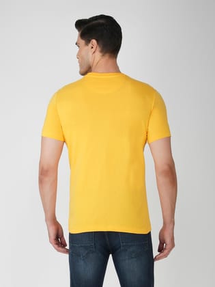 Men’s Premium Branded Pure Cotton Tee Yellow 