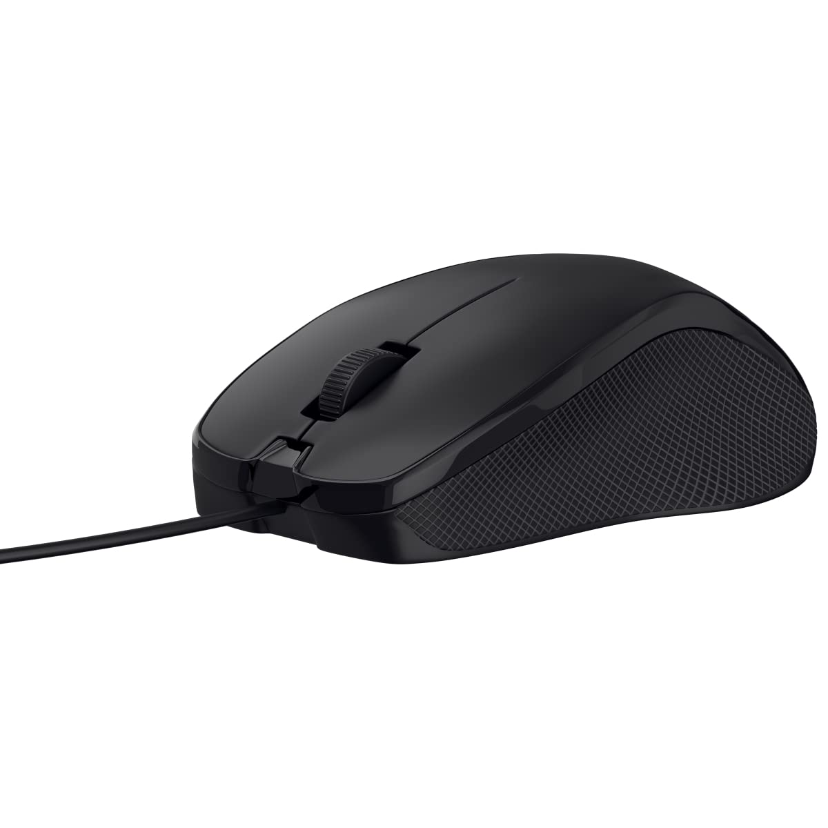 Portronics Toad 101 Wired Optical Mouse with 1200 DPI, Plug & Play, Hi-Optical Tracking, 1.25M Cable Length, 30Lakhs Click Life(Black)&nbsp;