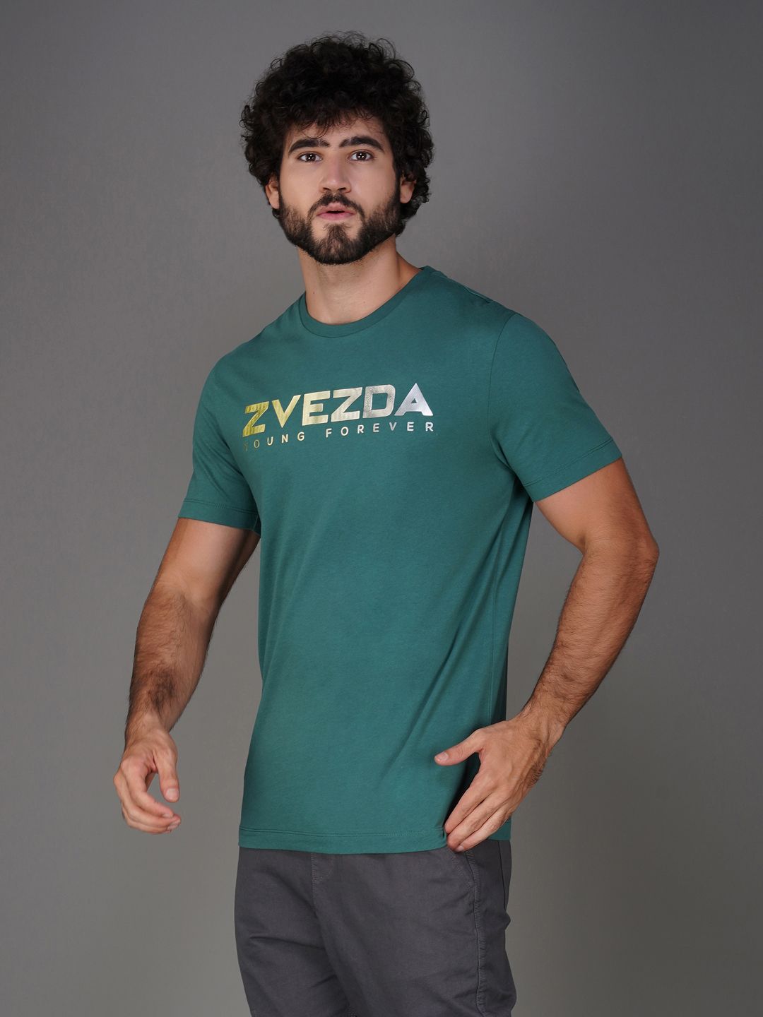 Men’s Trendy Branded Pure Cotton European Fit T-Shirt Green