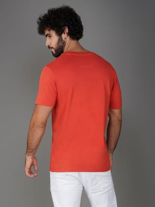 Premium Branded Men’s Cotton Tee-Brown