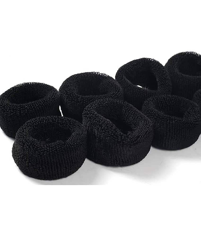 RITZKART Black Rubber Band ( Pack of 10 )