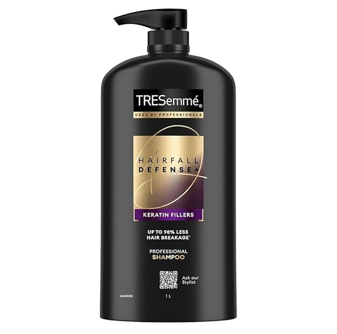 TRESemme Hairfall Defense+ Shampoo with Keratin Fillers | Longer and Stronger hair (1 Liter)