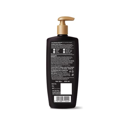 Livon Keratin Shampoo for Women & Men | Repairs Damaged Hair | Smooth & 5x Stronger Hair | No Parabens | 650ml