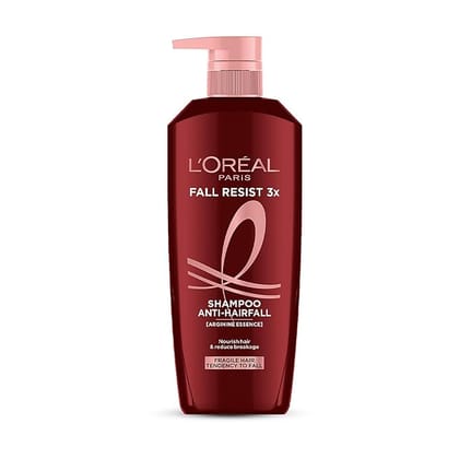 LOreal Paris Fall Resist 3X Anti-Hairfall Shampoo with Arginine Essence For Weak Hair with Tendency to Fall and Hair Thinning (650ml)