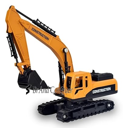 Brand Conquer Excavator Construction Long Crane Engineering Vehicle Model Unbreakable Toy (Excavator Crane)