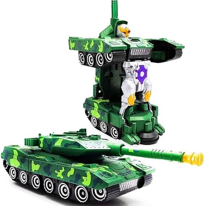 Deformation Combat Electronic Robot Car Tank Deformation Robot Toy with Light