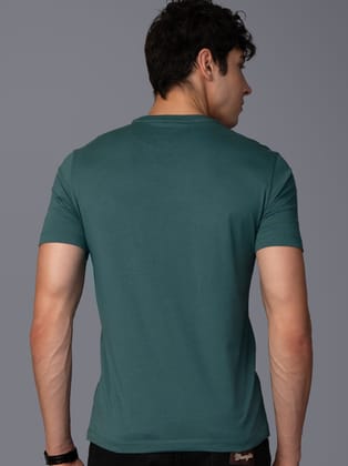 Men’s Premium Pure Cotton Branded T-Shirt-Green