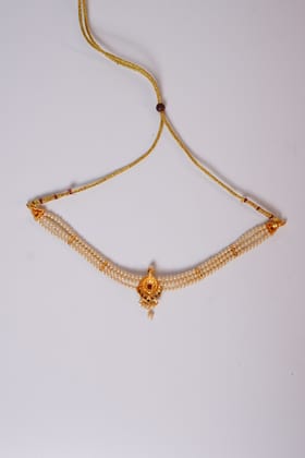 Kolhapuri Handwork Thushi Choker Necklace