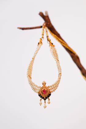 Kolhapuri Handwork Thushi Choker Necklace