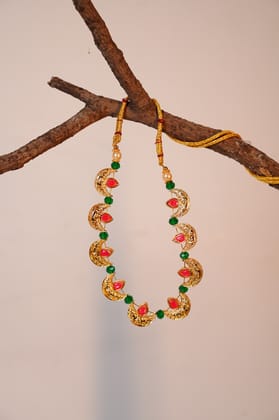 Handwork Gold-Plated Necklace & Earring Set