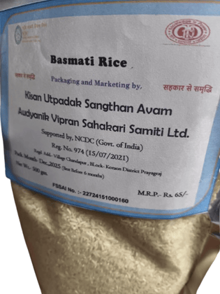 Premium Basmati Rice - Aromatic & Fluffy Grains, 500gm Pack