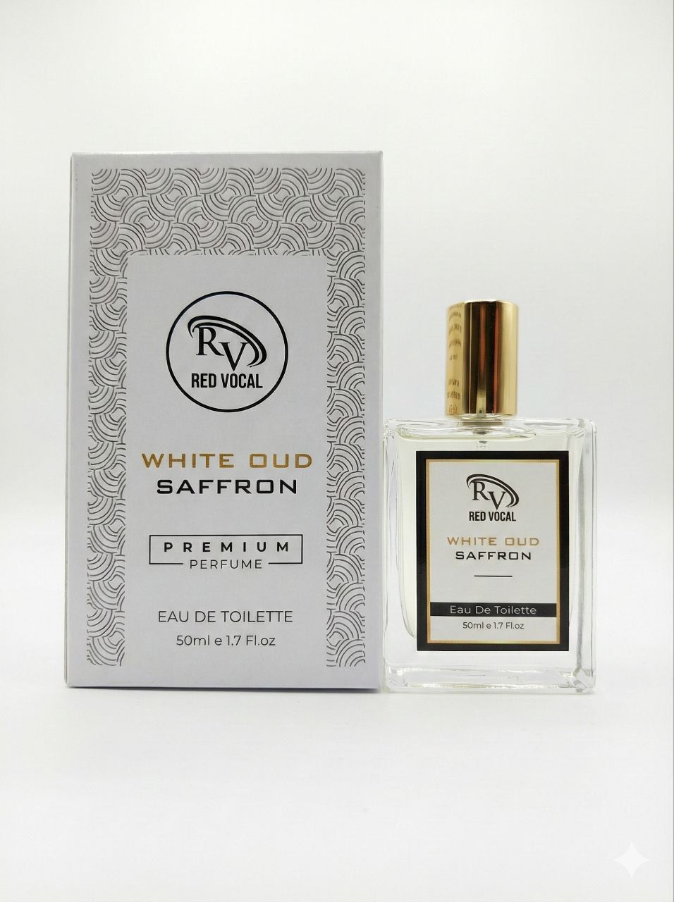 Red Vocal White Oud & Saffron Luxury Eau De Toilette โ Unisex 50ml, Rich & Long-Lasting Premium Fragrance