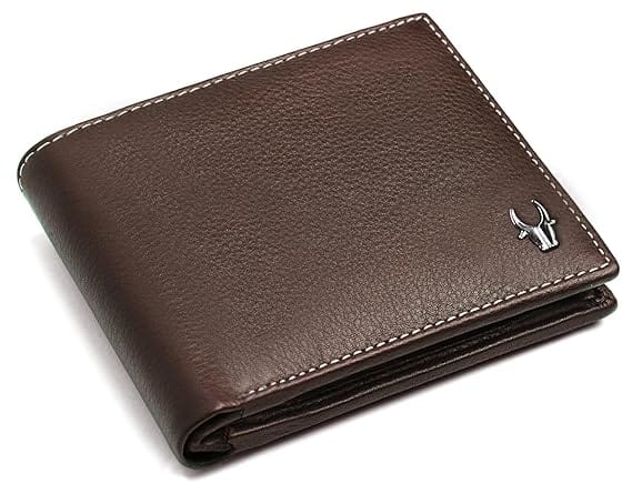 WildHorn Olive Leather Men's Wallet (Brown)