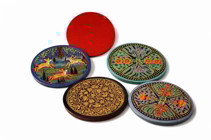 Handcrafted Hand-Painted Wooden Plaques with Floral Designs – Festive Home Décor & Gift Accents
