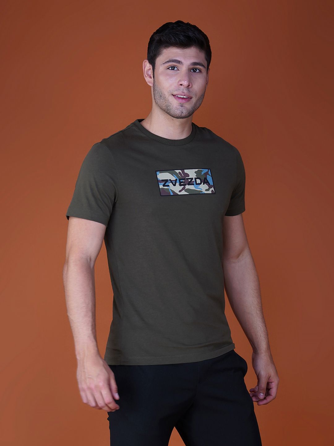 Zvezda Original Men's Cotton Jersey Tee - Euro Fit-Olive