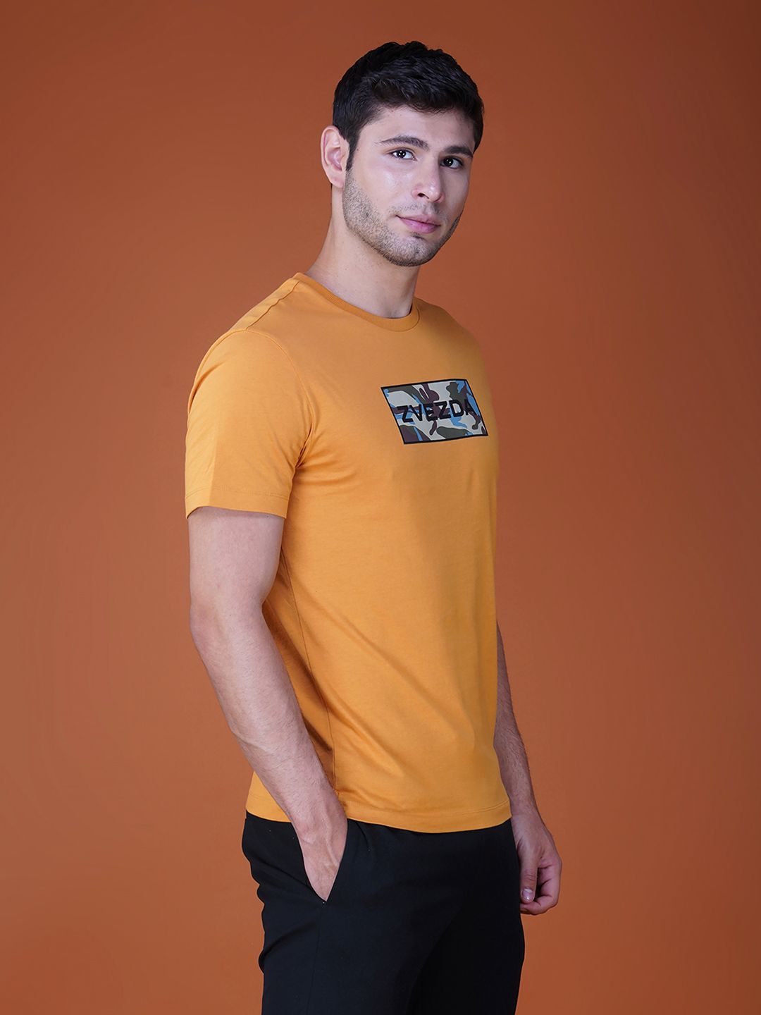 Zvezda Original Men's Cotton Jersey Tee - Euro Fit-Golden