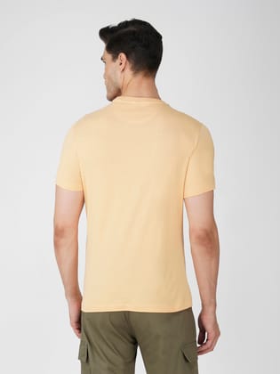 Men’s Stylish Graphic Cotton T-Shirt Europe Fit-Golden Yellow Men’s Stylish Graphic Cotton T-Shirt Europe Fit-Golden Yellow
