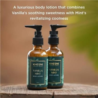 Vanilla Mint Body Lotion for Women & Men with All Day Moisturization (115 ml)