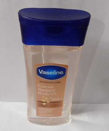 Vaseline Intensive Care Cocoa Radiant Body Oil Gel – 200ml Luxurious Hydration with Pure Cocoa Butter for Deep Moisture & Glowing Skin