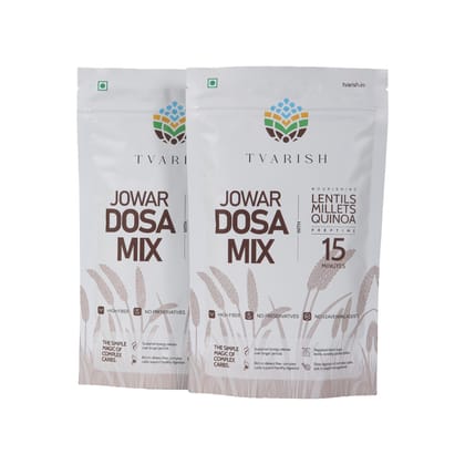Tvarish Instant Jowar Dosa Mixes (2*200g) Tvarish Instant Jowar Dosa Mixes (2*200g)