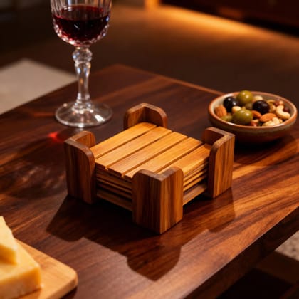 Wooden Coaster Set