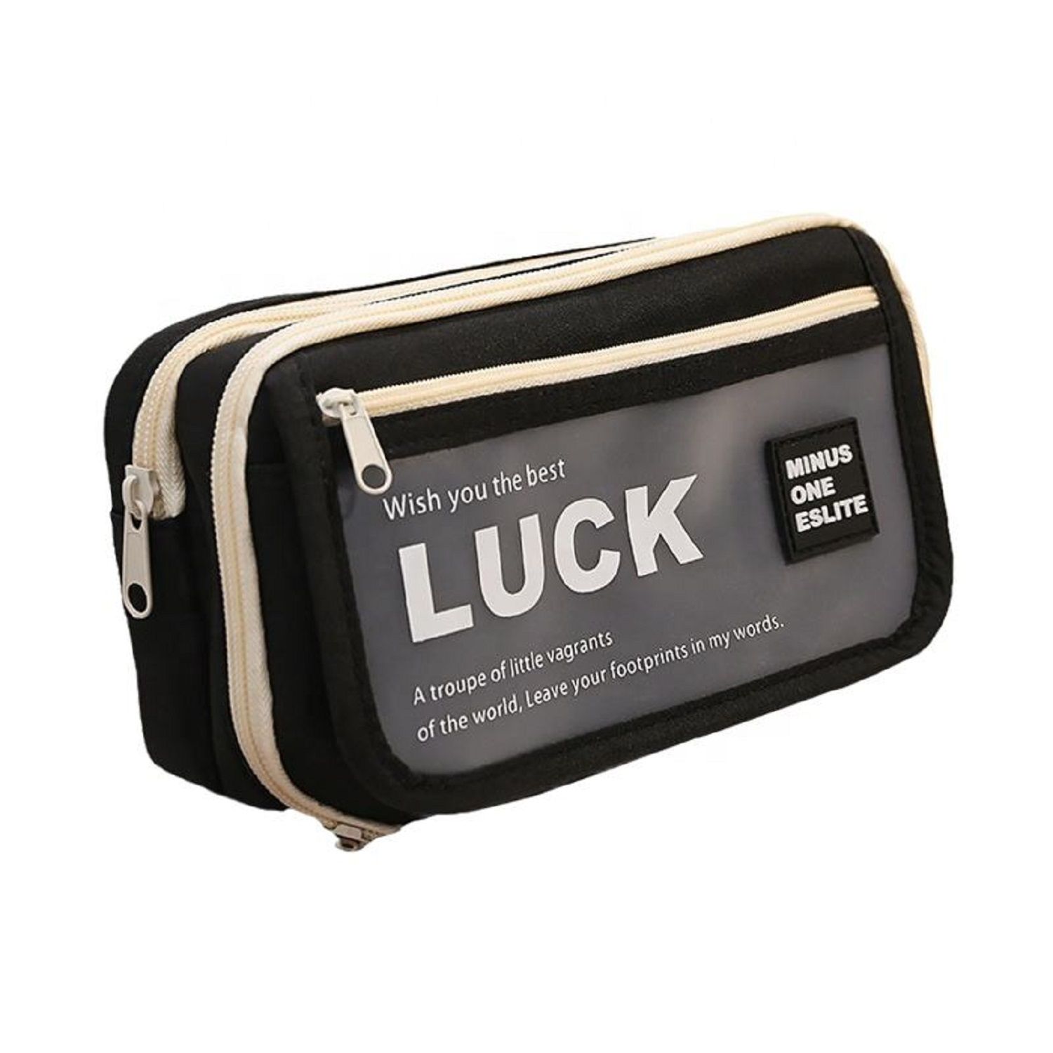 KTRS Enterprise Stationery Pencil Case Large Capacity Flip Cover High-Looking Ins Student Pencil Case Junior High School Student Niche Men and Women Stationery Box - Randomly Assorted